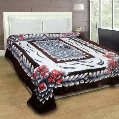 MAGICAL Printed Double Mink Blanket for  Heavy Winter(Microfiber, Printed-14)