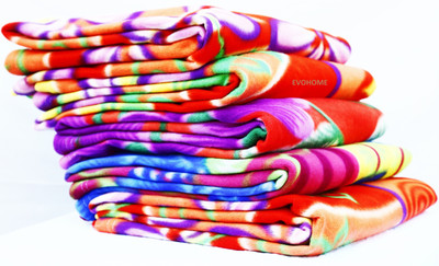 Blessing Home Solid Single Fleece Blanket for  Heavy Winter(Polyester, Multicolor)