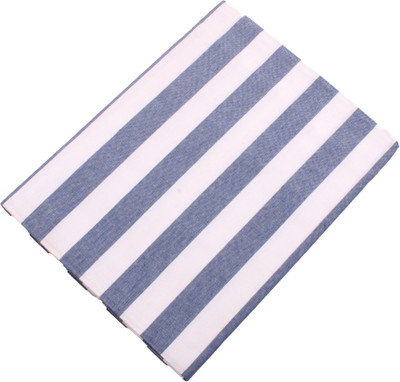 Tharunsha Elite Striped Single AC Blanket for  Mild Winter(Cotton, Blue, White)