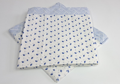 CHANDRAVATI Printed Single Top Sheet for  AC Room(Cotton, Blue)