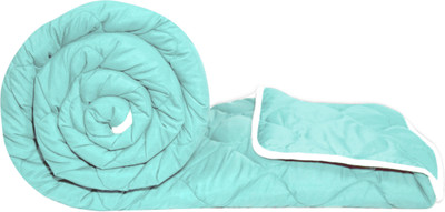 Divine Casa Solid Double Comforter for  AC Room(Microfiber, Aqua Green)