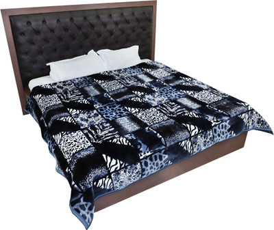 KIXTA Self Design Double Mink Blanket for  Heavy Winter(Microfiber, self disigen)