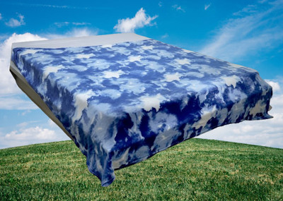 KIXTA Self Design Double AC Blanket for  AC Room(Microfiber, Blue)