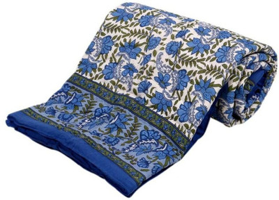 shree karni export Floral Double Comforter for  Mild Winter(Microfiber, Multicolor)