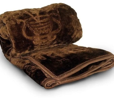 MFI Self Design Double Mink Blanket for  Heavy Winter(Woollen Blend, Single Color)