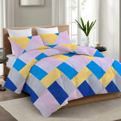 Floating Dreams Abstract Double AC Blanket for  AC Room(Microfiber, Yellow)