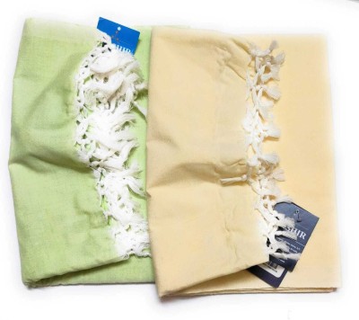 Shishir Solid Single AC Blanket for  Mild Winter(Cotton, Green, Cream)