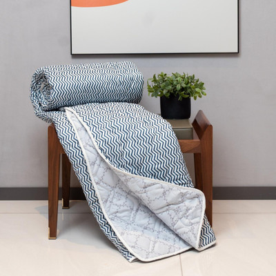 Urban Space Printed Double AC Blanket for  AC Room(Microfiber, California)