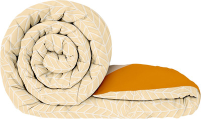 Story@home Printed Double AC Blanket for  AC Room(Polyester, Beige, Brown)