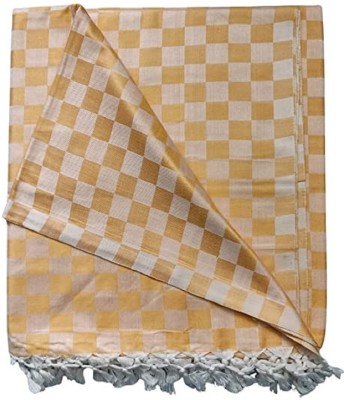 Bunkaartextiles Solid Single Comforter for  AC Room(Cotton, Yellow)