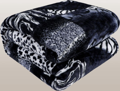 KIXTA Self Design Double Mink Blanket for  Heavy Winter(Microfiber, self disigen)