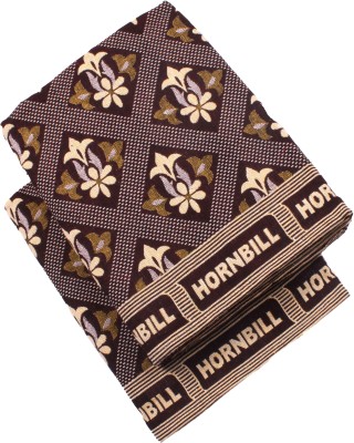 Hornbill Enterprises Floral Single AC Blanket for  Mild Winter(Cotton, Light Maroon)