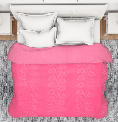 Shivam impex 3D Printed Double Mink Blanket for  Heavy Winter(Microfiber, Pink)