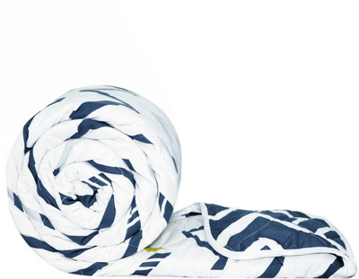 Divine Casa Printed Single Comforter for  Mild Winter(Microfiber, Blueprint)