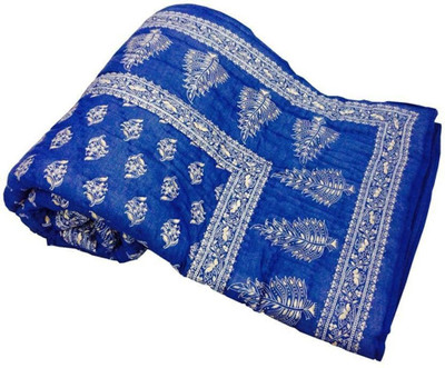 shree karni export Floral Double Mink Blanket for  Mild Winter(Microfiber, Multicolor)