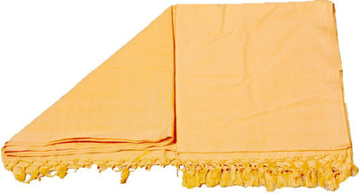 Aradhya Fashions Solid Single Top Sheet for  AC Room(Cotton, Yellow)