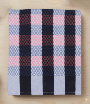 Nissi Checkered Single Top Sheet for  AC Room(Cotton, Pink)