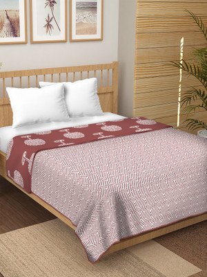 Jaipurlinen Solid Double Dohar for  AC Room(Cotton, PRUSSIAN)