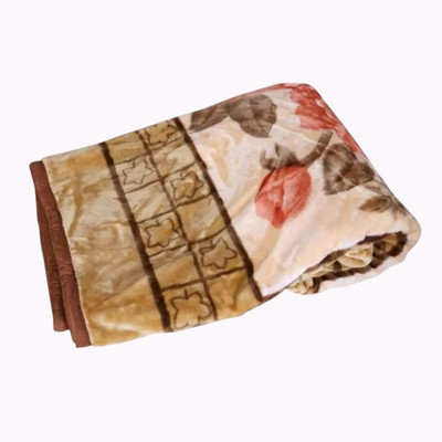 shree karni export Floral Single Mink Blanket for  AC Room(Microfiber, Multicolor)