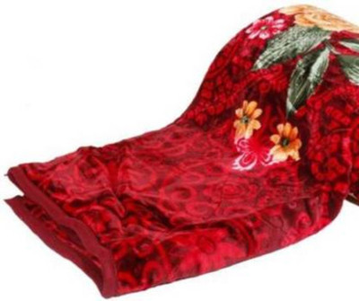 SIMAM Printed Double Mink Blanket for  Mild Winter(Microfiber, Multicolor)