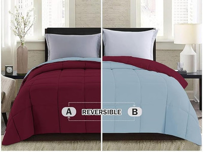 Quirky Home Solid Double AC Blanket for  AC Room(Microfiber, Multicolor)