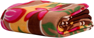 Aorihome Printed Double Mink Blanket for  AC Room(Polyester, Multicolor)