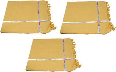 EthnicAlive Solid Single Top Sheet for  Mild Winter(Microfiber, Yellow)
