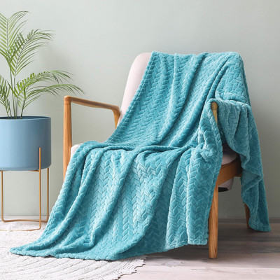 VAS COLLECTIONS Solid Single AC Blanket for  Heavy Winter(Polyester, Light Blue)