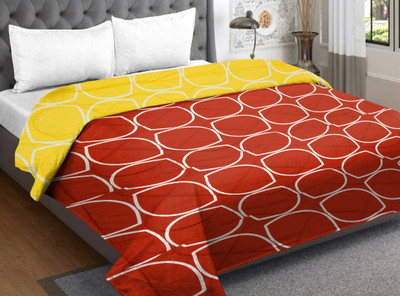 Flipkart SmartBuy 3D Printed Double Comforter for  AC Room(Microfiber, Red, Yellow, White)