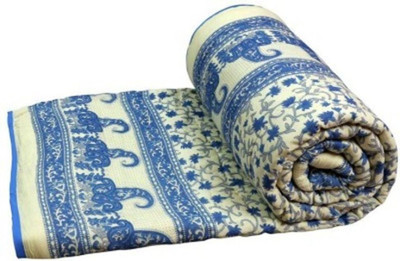 shree karni export Floral Double Quilt for  Mild Winter(Cotton, Multicolor)
