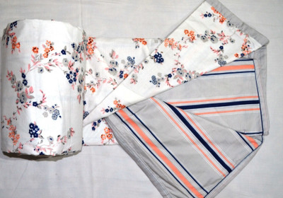 Trance Home Linen Printed Double Dohar for  Heavy Winter(Cotton, Grey Peach)