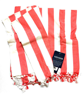Shishir Checkered Single AC Blanket for  Mild Winter(Cotton, Red, White)