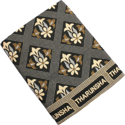 Tharunsha Elite Floral Single AC Blanket for  Heavy Winter(Cotton, Blackish Green)