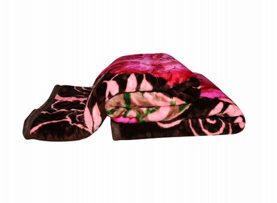 ACZO FEEL Floral Double Mink Blanket for  Heavy Winter(Microfiber, Multicolor)