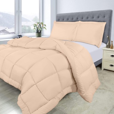 Amalya Solid King Comforter for  Heavy Winter(Cotton, Pink)