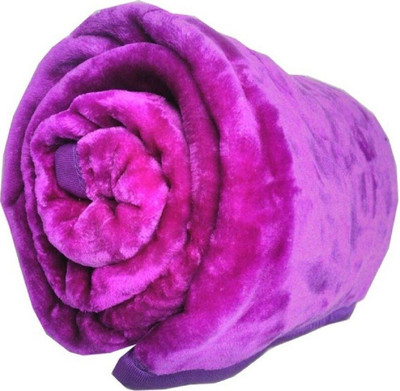 Swikon star Solid Double Mink Blanket for  Mild Winter(Microfiber, Multicolor)