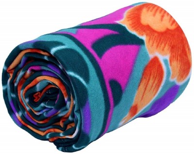 VORDVIGO Printed Single Fleece Blanket for  Mild Winter(Polyester, Multicolor)