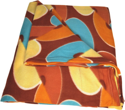 HOMIEE Floral Single Fleece Blanket for  Heavy Winter(Polyester, Multi Print 1)