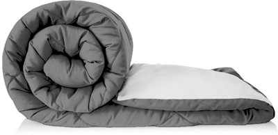 Dripcasa Solid Single Comforter for  Heavy Winter(Polyester, White)