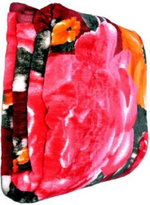 Changers Self Design Single Mink Blanket for  Heavy Winter(Polyester, Multicolor)