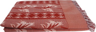 Saagar Tex Floral Double AC Blanket for  AC Room(Poly Cotton, Orange)