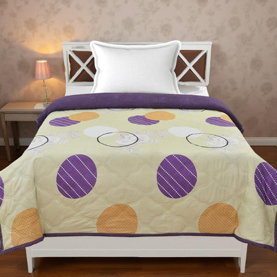 Razzai Solid Single AC Blanket for  AC Room(Microfiber, Purple)