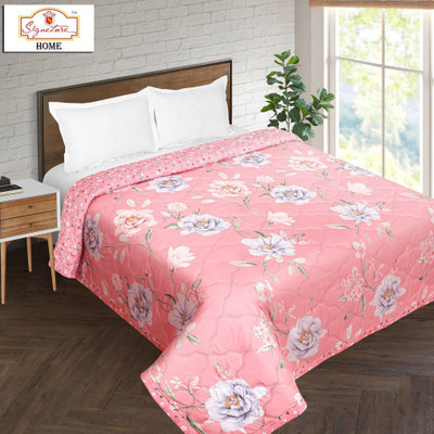 Signature Floral Double Comforter for  AC Room(Cotton, Multicolor)