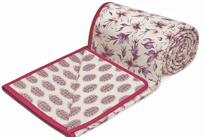 well decor Printed Single Dohar for  Mild Winter(Cotton, Multicolor)