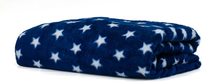 SIDLY PIDLY Printed Single AC Blanket for  AC Room(Fur, Navy Blue)