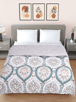 Fabinaliv Floral Double Comforter for  AC Room(Poly Cotton, Multicolor)