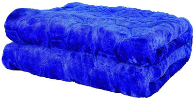 SIMAM Abstract Double Mink Blanket for  Mild Winter(Microfiber, Blue)