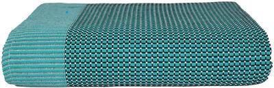 Tharunsha Elite Checkered Single AC Blanket for  Mild Winter(Cotton, Dark Green)