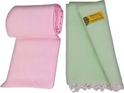 Aradhya Fashions Solid Single AC Blanket for  AC Room(Silk, White)