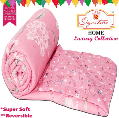Signature Floral Double Comforter for  AC Room(Cotton, Multicolor)